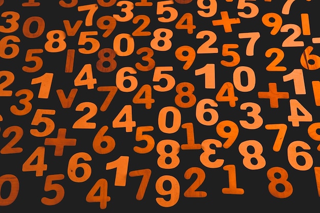 Seamless pattern with numbers