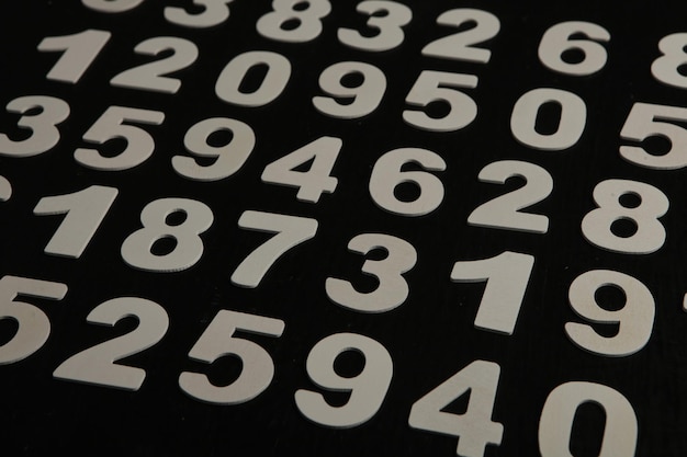 Seamless pattern with numbers.