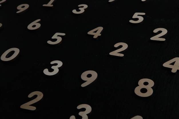 Seamless pattern with numbers.