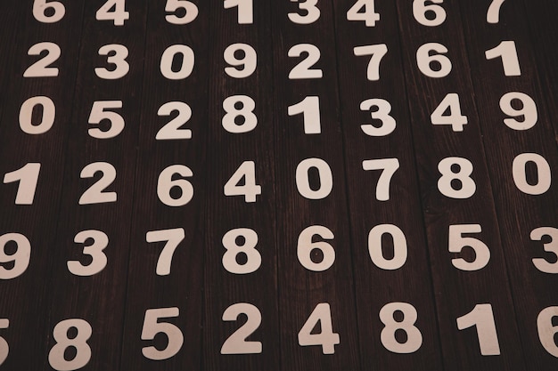 Seamless pattern with numbers