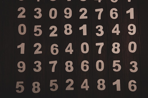 Seamless pattern with numbers