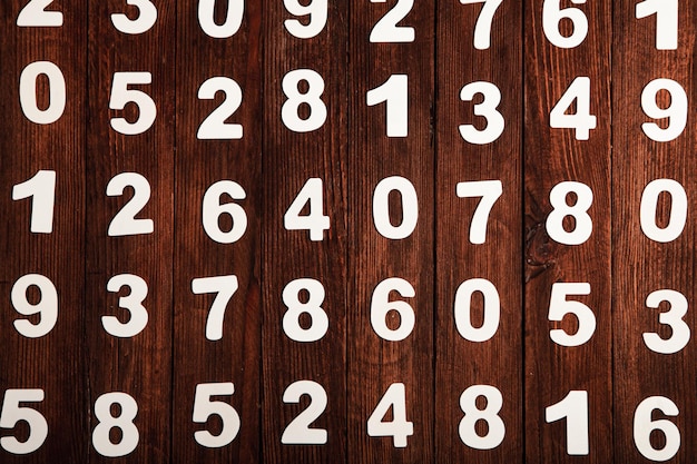 Seamless pattern with numbers