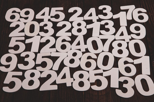 Seamless pattern with numbers