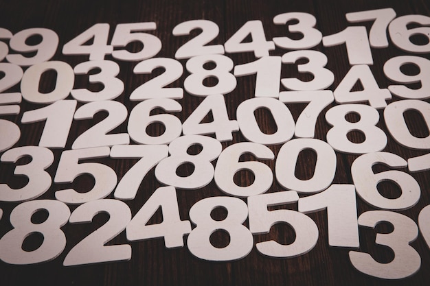 Seamless pattern with numbers