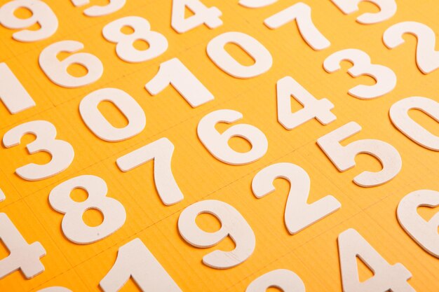 Seamless pattern with numbers