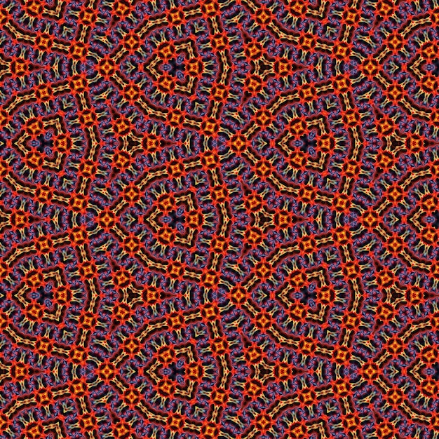 Seamless pattern with a red and orange pattern