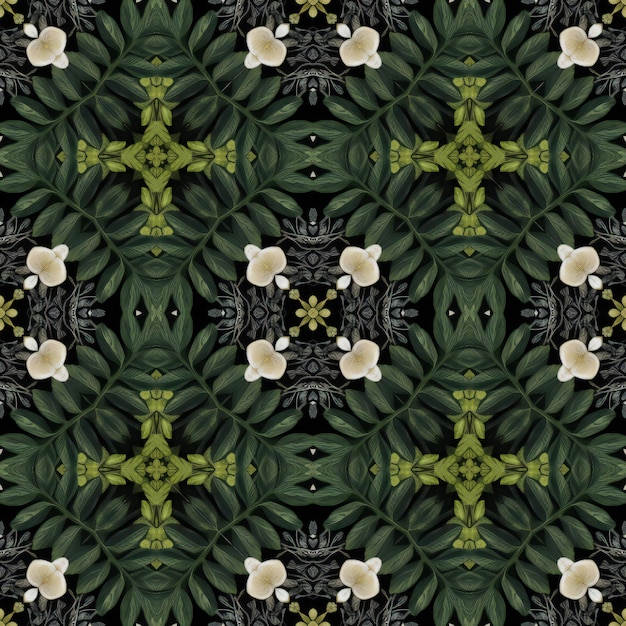 Seamless pattern with tropical leaves For eg fabric wallpaper wall decorations