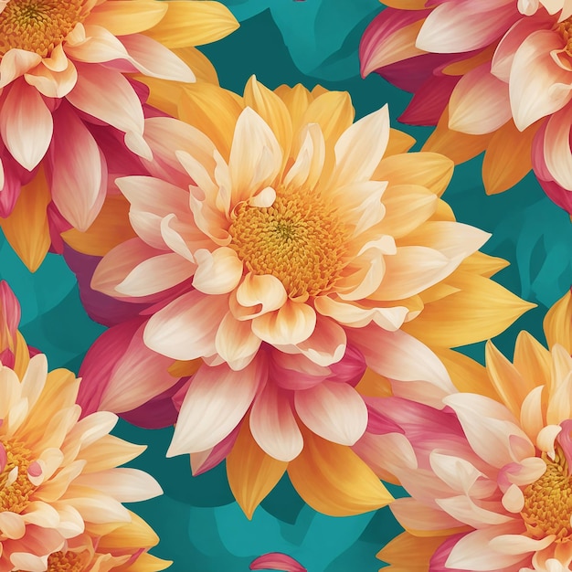 Seamless patterns flora