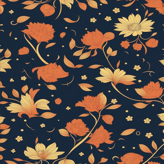 Seamless patterns flower