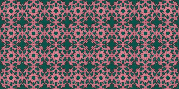 Seamless patterns Texture of geometric patterns Green red and pink colors