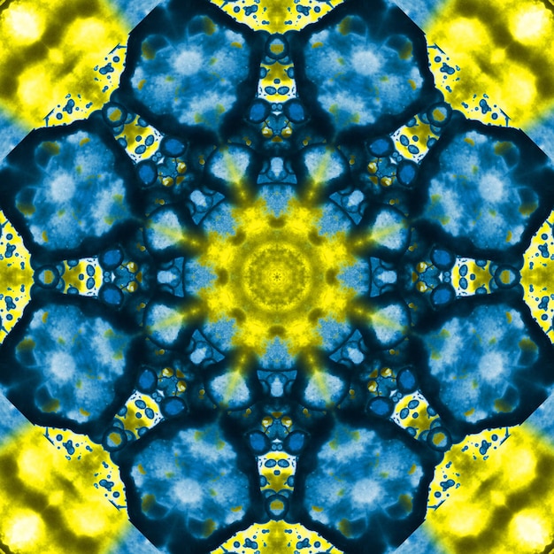 Seamless patterns Ukrainian blue yellow patterns