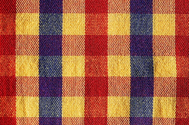 Seamless plaid fabric loincloth texture and textile background