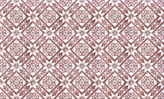 Seamless Portugal or Spain Azulejo Tile Background. High Resolution.