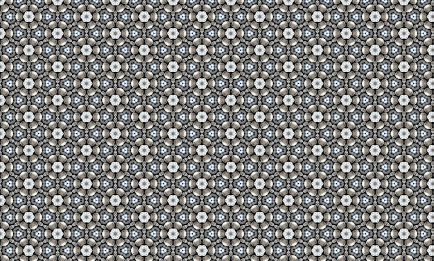 Seamless repeat abstract flower pattern design illustration