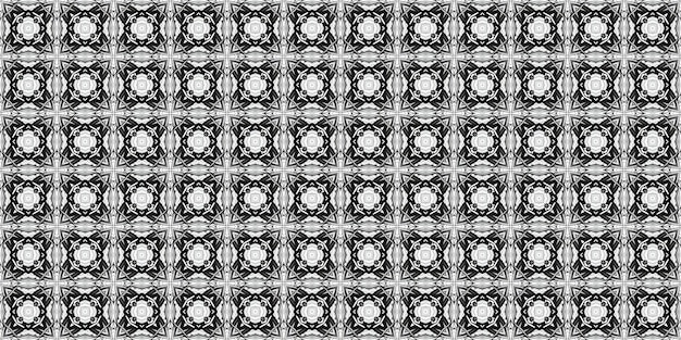 Seamless Repeatable Abstract Geometric Pattern With Black and White Colors