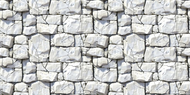 Seamless rock wall pattern tileable stone masonry texture illustration great for video game design