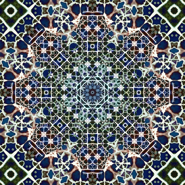 Seamless square pattern texture Art pattern Kaleidoscope