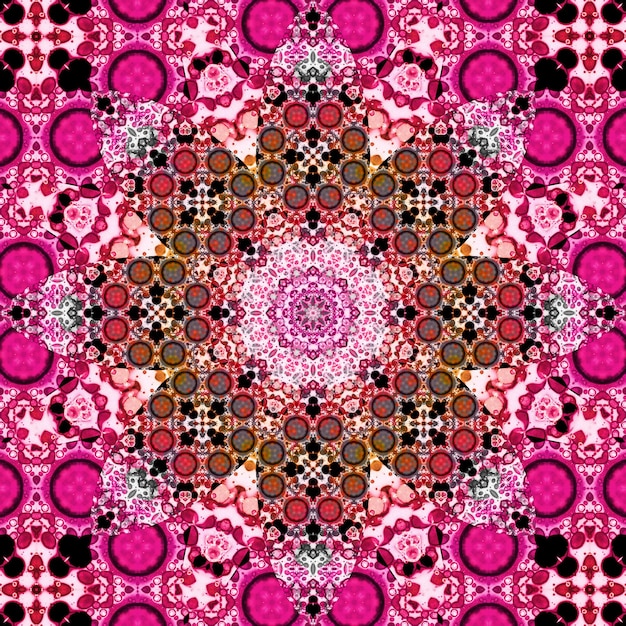 Seamless square pattern texture Art pattern Kaleidoscope