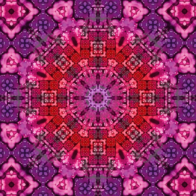 Seamless square pattern texture Art pattern Kaleidoscope