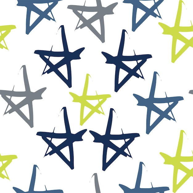 Seamless stars pattern