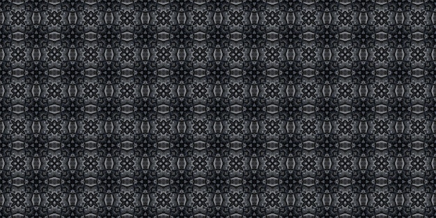 Seamless texture of black leather with a pattern of hexagons