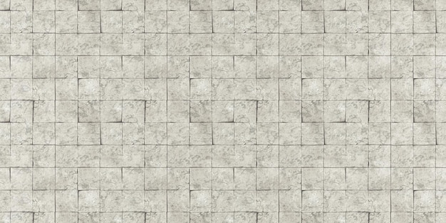 Photo seamless texture of cracked old stone tiles with dirty dust spots for floor and ground. 3d render.