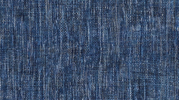 Photo seamless texture of denim fabric with a sturdy twill weave and a classic blue color