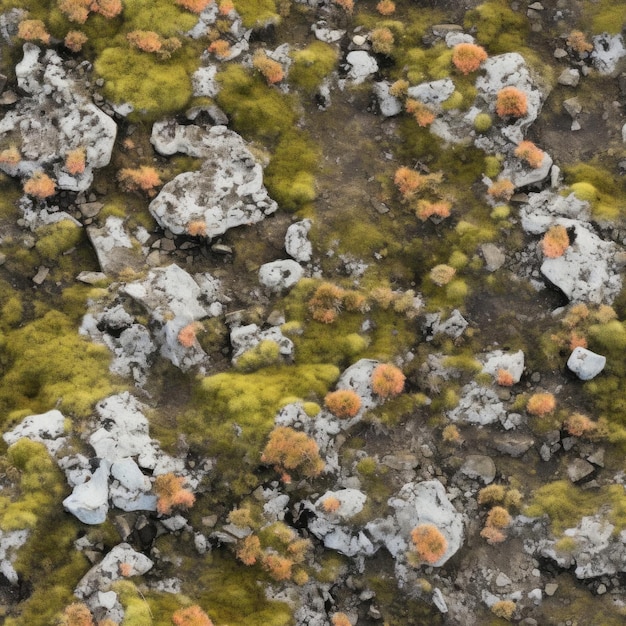 Seamless texture northern tundra