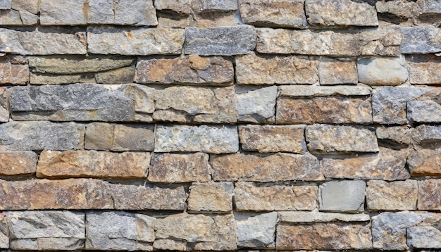 A seamless texture of rock walling material A stone veneer that is applied to walls of building