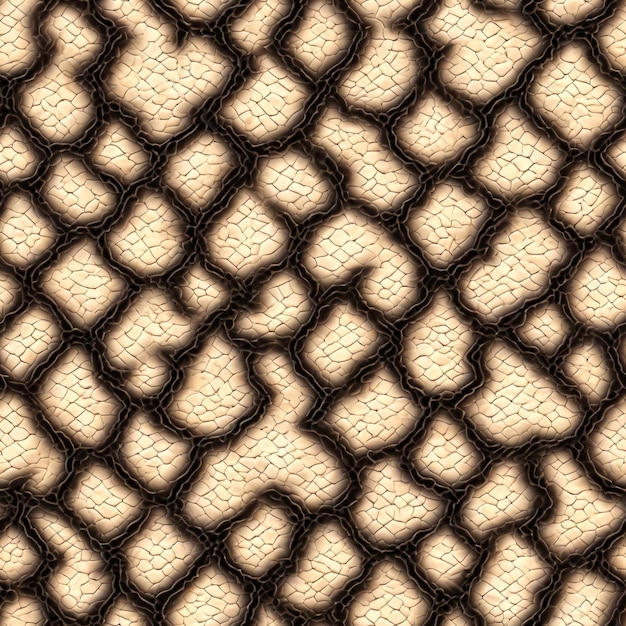 Photo seamless texture of snake skin scales