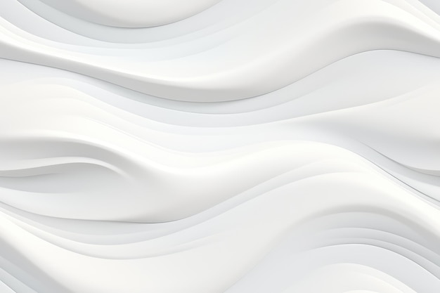 Seamless texture white abstract wavy background Vector illustration