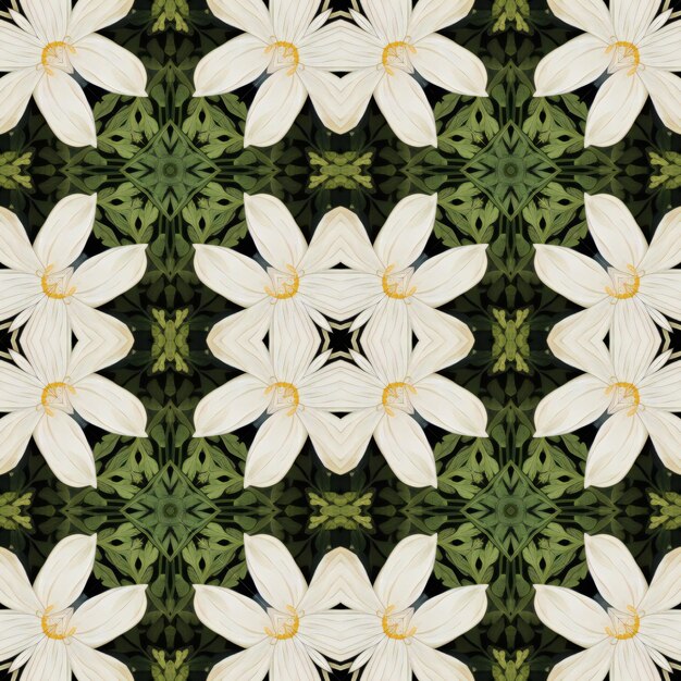 Seamless texture of white flowers For eg fabric wallpaper wall decorations