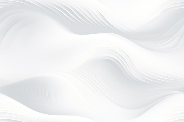 Seamless white abstract wavy background Vector illustration for your graphic design