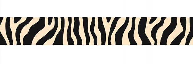 Photo seamless zebra stripe pattern in black and beige