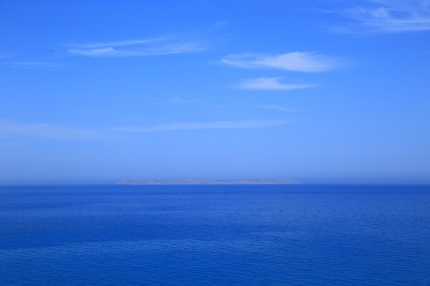 Seascape blue waters and sky