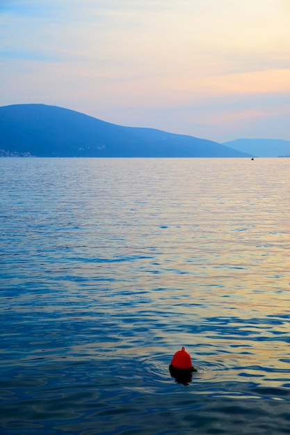 Seascape at dusk - The Kotor Bay, Montenegro