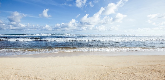 Seascape panorama of the beach