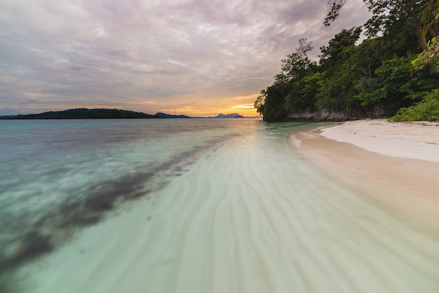 Seascape at sunset