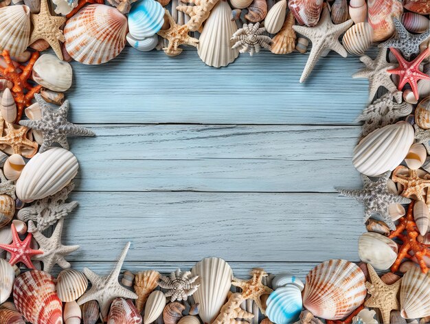 Seashell frame