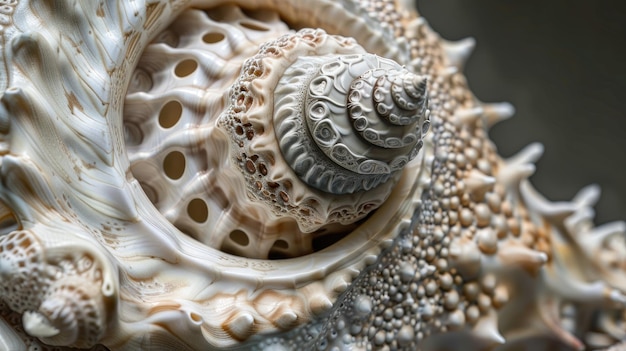 Seashell sculpture Generative AI