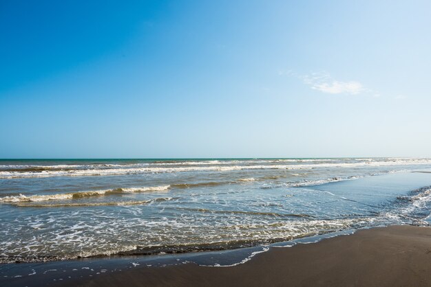 Seashore empty beach summer theme