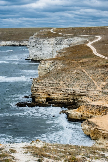 Seashore Tarhankut Dzhangul Crimea Russia