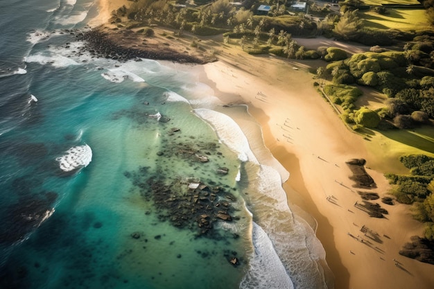 A seashore with a beach background