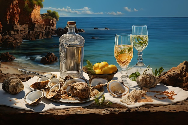 Seaside Culinary Escapade Caipirinhas Fresh Oysters and Camar Embrace the Coastal Vibes