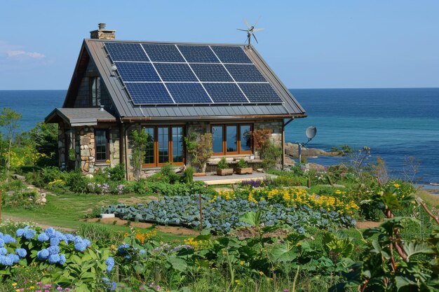 Seaside Sustainable Cottage with EcoFriendly Features