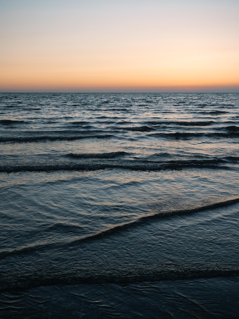 seaside view in sunset time