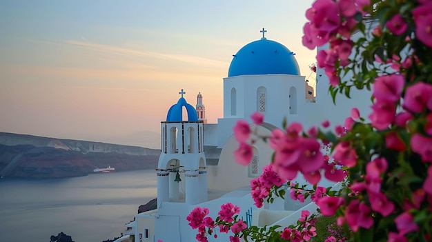 In the Seaside Village of Santorini