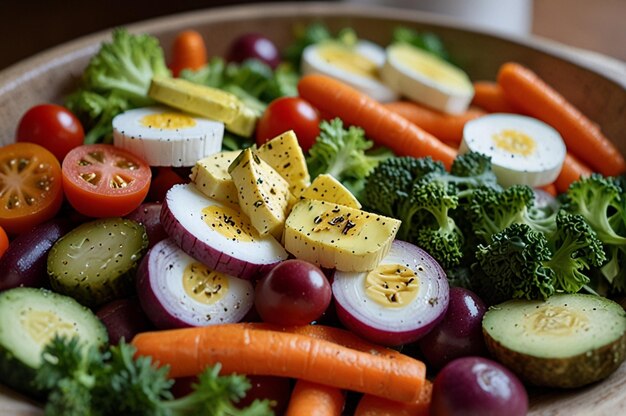 Photo seasonal vegetable bowl