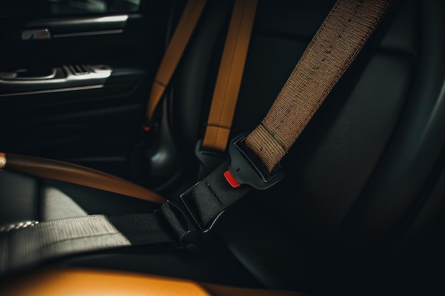 The seat belt in an automobile AI generated