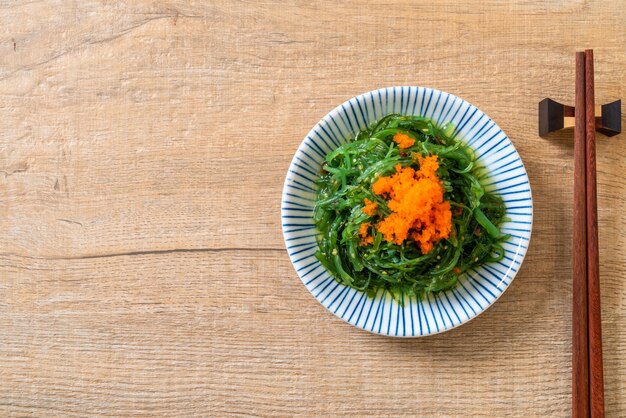 seaweed salad with shrimp eggs - Japanese style